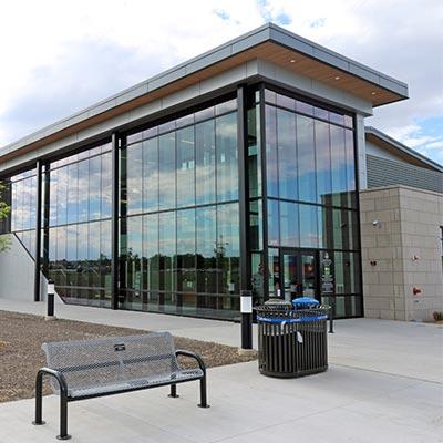 exterior picture of the tennis center